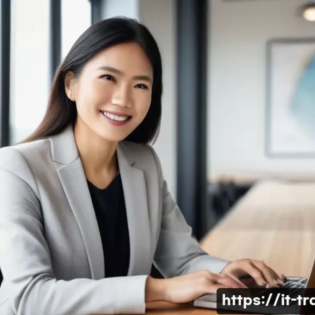 번역사 자격증의 필요성 - **Prompt:** "A highly professional female translator in her late 30s, exuding confidence and experti...