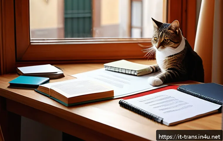 번역사 자격증 이론과 실기 차이 - A detailed study scene of an Italian language translator preparing for certification exams at home: ...
