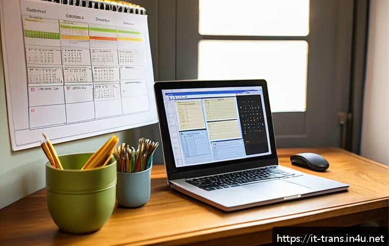 번역사 자격증 시험 준비 체크리스트 - A professional Italian translator’s study desk in a cozy, well-lit room, featuring open certified te...